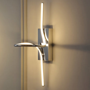Sketch 9" Minimalist Metal Integrated LED Vanity Light Sconce - JONATHAN Y